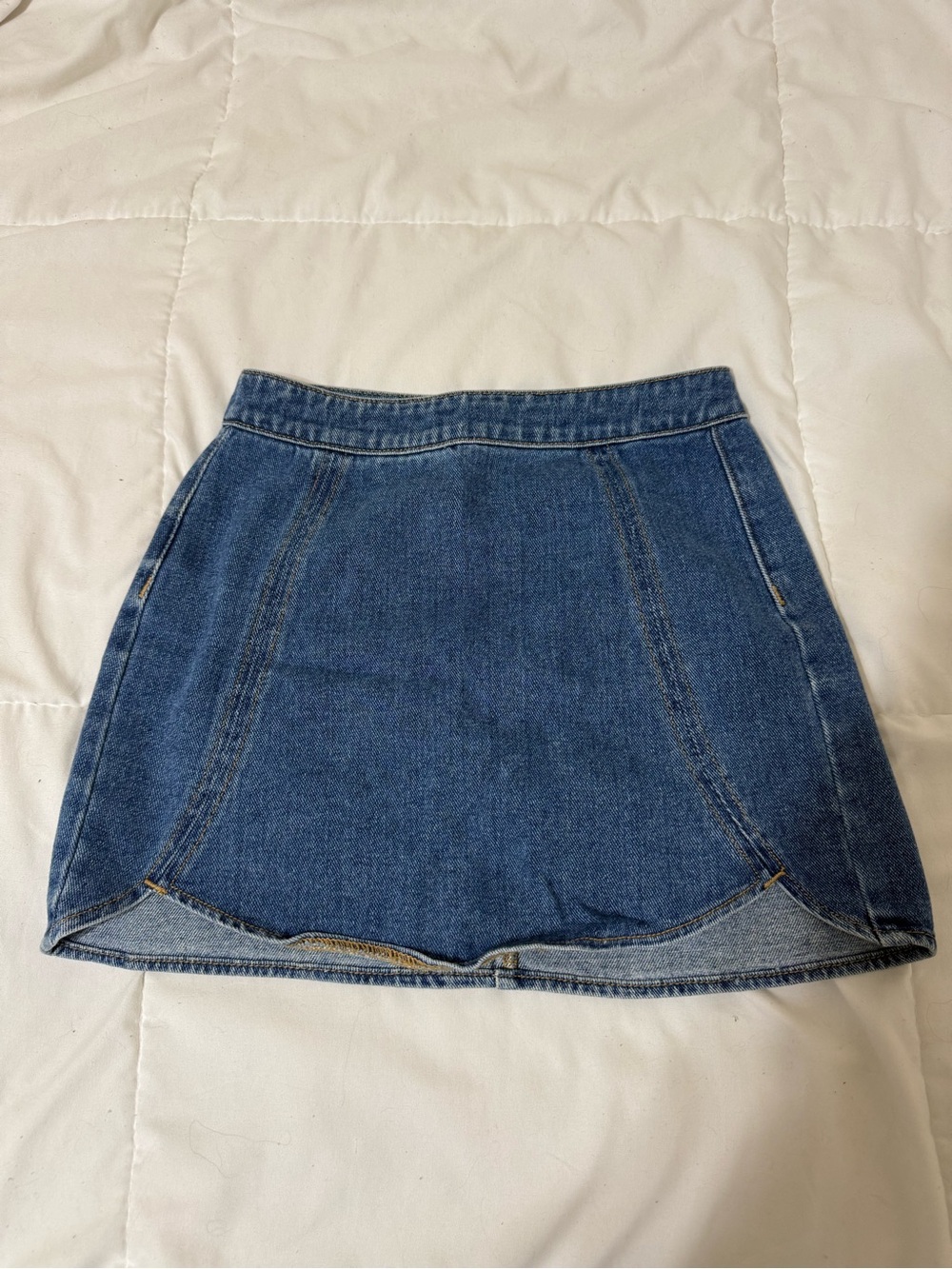 PacSun Dark Blue Denim Mini Skirt